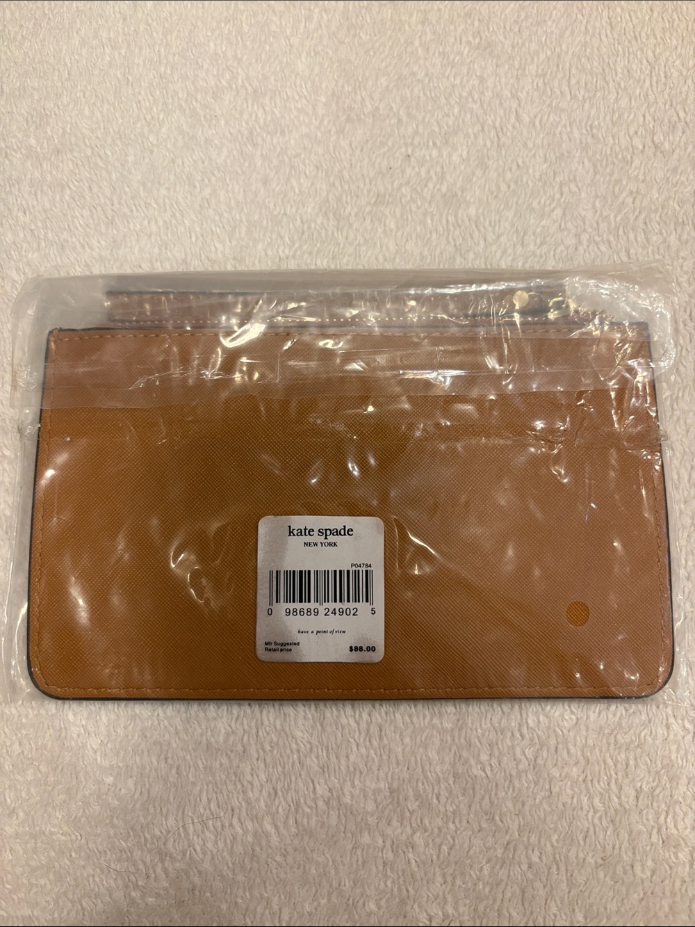 kate spade Tan Logo Zip Pouch - Picture 4 of 5